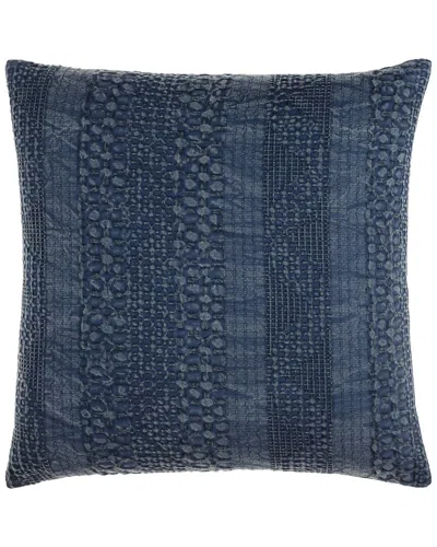 Livabliss Surya Washed Pillow In Blue