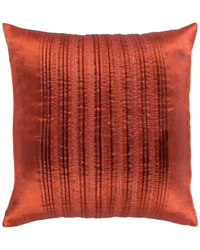 Livabliss Surya Yasmine Texture Pillow In Orange