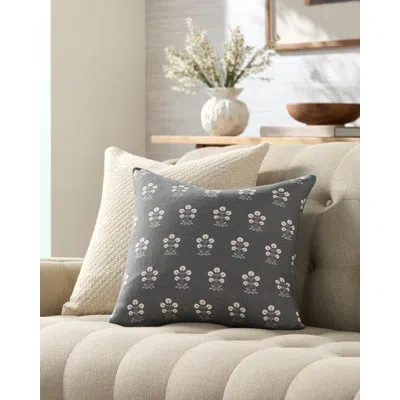 Livabliss Tarpon Accent Pillow Cover & Insert In Pillow Cover Only - No Insert,gray,white