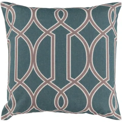 Livabliss Taylor Pillow Cover In Teal,camel