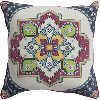 Livabliss Technicolor Cotton Geometric Throw Pillow In Bright Red,pillow Cover Only - No Insert