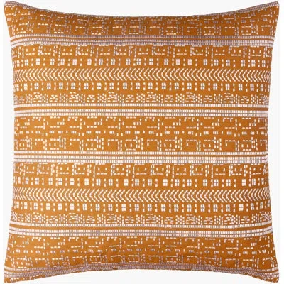Livabliss Theodore Accent Pillow In Camel,cream Geometric