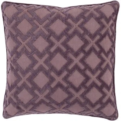 Livabliss Throw Pillow In Mauve,charcoal