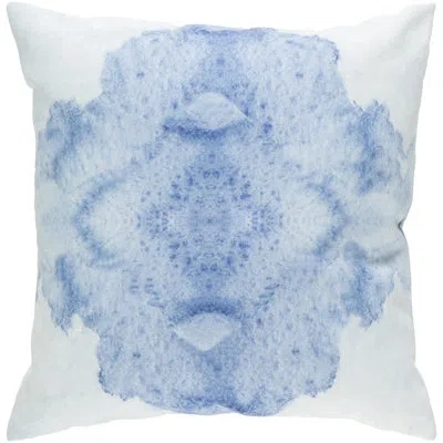Livabliss Tie-dye Indoor/outdoor Throw Pillow In Periwinkle;sky Blue;snow