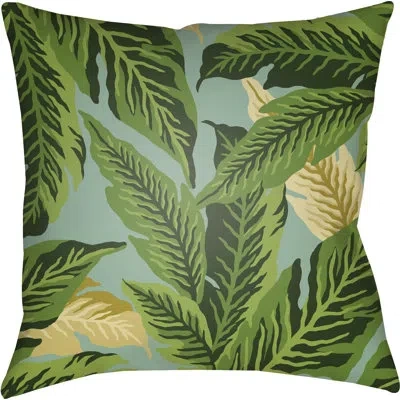 Livabliss Tropical Indoor/outdoor Floral Throw Pillow In Green;dark Green;grass Green;light Green