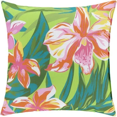 Livabliss Ulani Indoor/outdoor Throw Pillow In Pink;orange;emerald;light Green