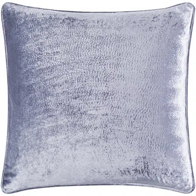 Livabliss Velvet Mood Square Velvet Pillow Cover In Blue,pillow Cover Only - No Insert