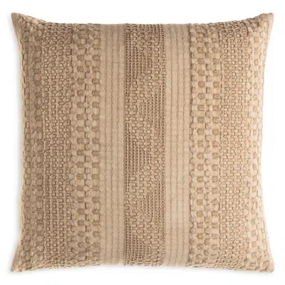 Livabliss Washed Waffle Decorative Pillow, 18l X 18w In Brown