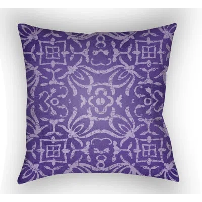 Livabliss Yindi Indoor/outdoor Throw Pillow In Purple
