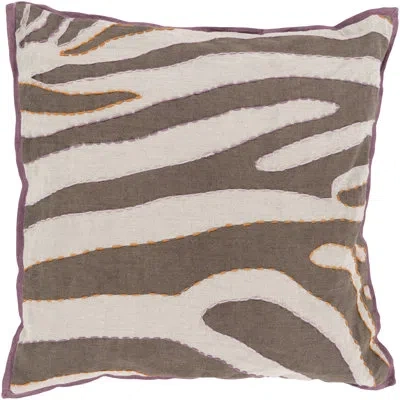 Livabliss Zebra Animal Linen Pillow Cover In Bright Pink,cream