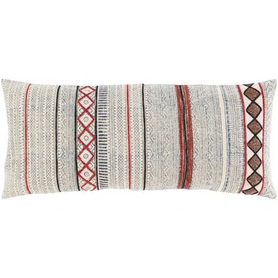 Livabliss Zoya Rectangular Cotton Lumbar Pillow In Brown