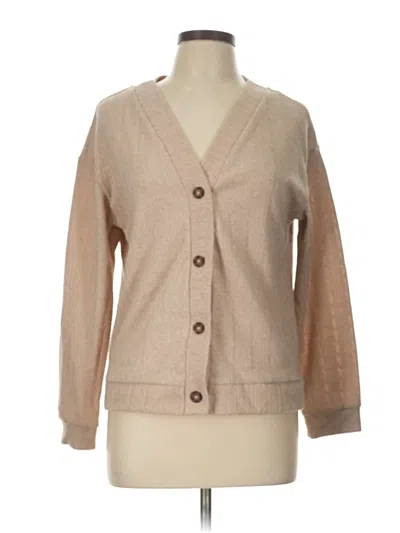 Pre-owned Live 2 Lounge Cardigan Sweater In Brown