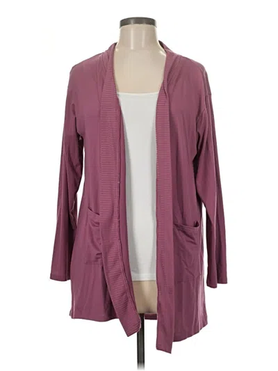 Pre-owned Live 2 Lounge Kimono In Burgundy