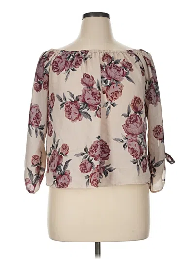 Pre-owned Live 4 Truth 3/4 Sleeve Blouse In Ivory