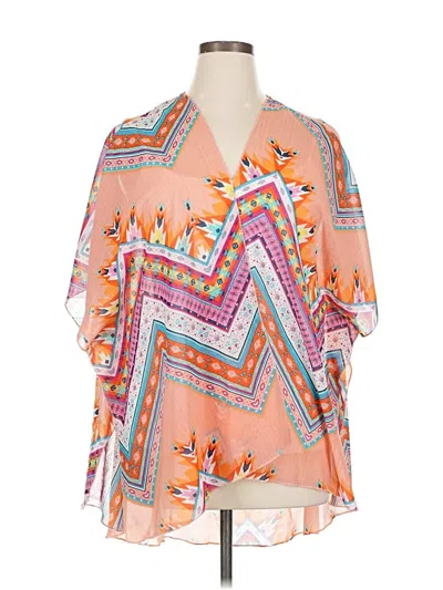 Pre-owned Live 4 Truth 3/4 Sleeve Blouse In Orange