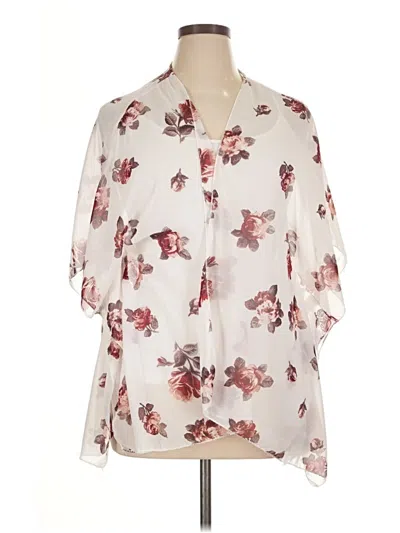 Pre-owned Live 4 Truth 3/4 Sleeve Blouse In White