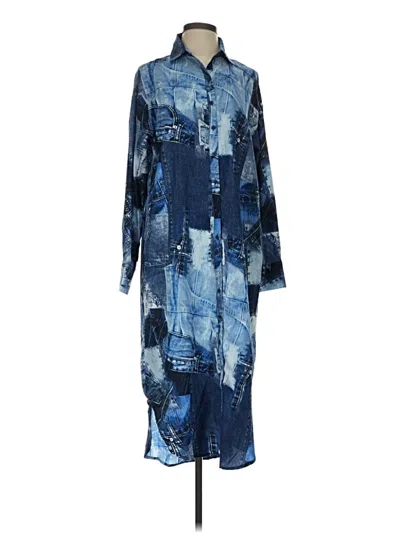 Pre-owned Live 4 Truth Casual Dress In Blue