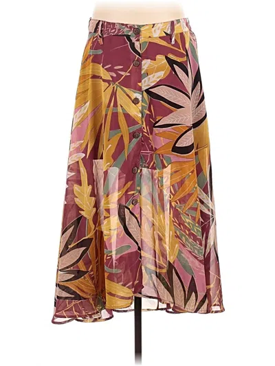 Pre-owned Live 4 Truth Casual Skirt In Burgundy