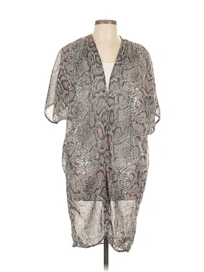 Pre-owned Live 4 Truth Kimono In Gray