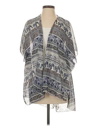 Pre-owned Live 4 Truth Kimono In Gray