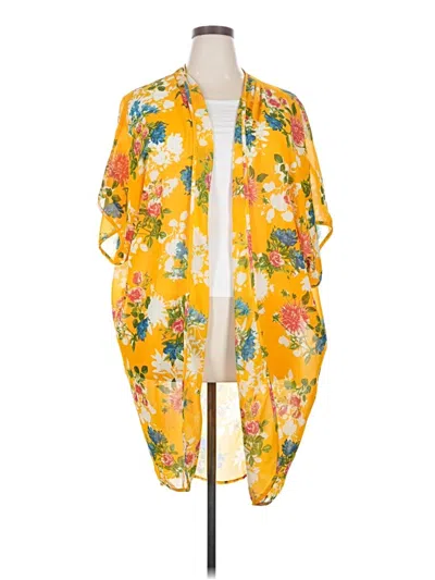 Pre-owned Live 4 Truth Kimono In Yellow