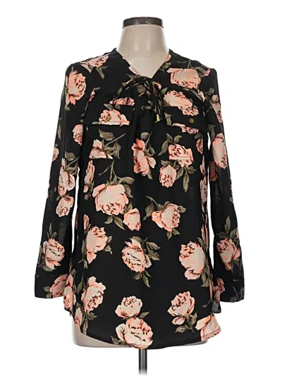 Pre-owned Live 4 Truth Long Sleeve Blouse In Black