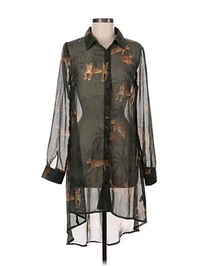 Pre-owned Live 4 Truth Long Sleeve Blouse In Green