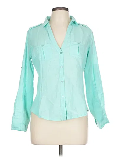 Pre-owned Live 4 Truth Long Sleeve Blouse In Teal