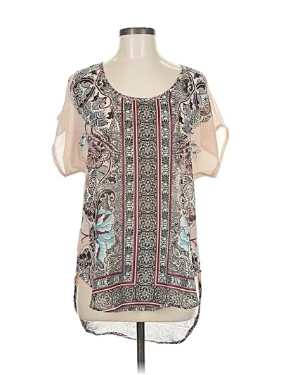 Pre-owned Live 4 Truth Short Sleeve Blouse In Ivory