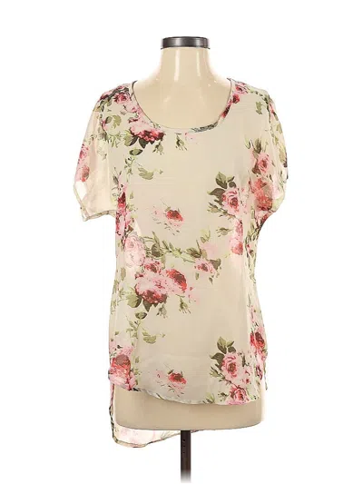 Pre-owned Live 4 Truth Short Sleeve Blouse In White