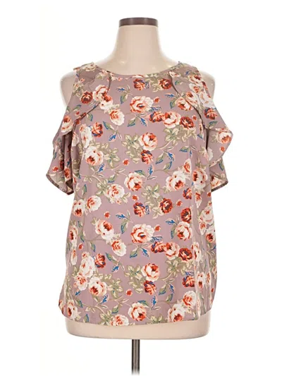 Pre-owned Live 4 Truth Sleeveless Blouse In Tan