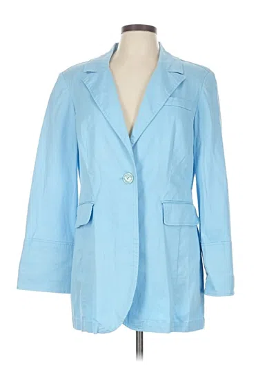 Pre-owned Live A Little Blazer Jacket In Blue