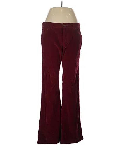 Pre-owned Live A Little Casual Pants In Burgundy