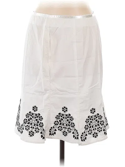 Pre-owned Live A Little Casual Skirt In White