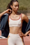 Live Activewear Colorblocking Crop Top In White