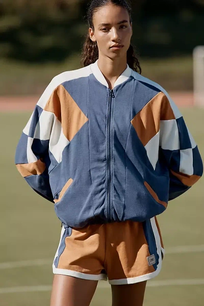 Live Activewear Colorblocking Jacket In Blue