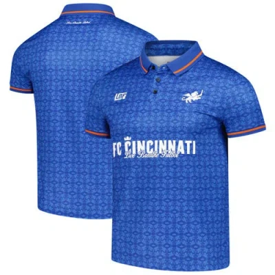 Live Breathe Futbol Unisex  Blue Fc Cincinnati Polo