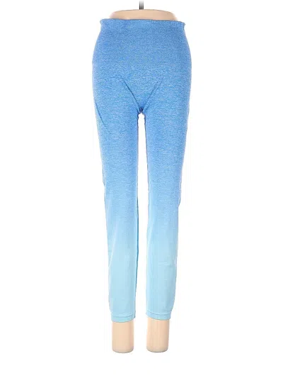 Pre-owned Live Electric Yoga Pants In Blue
