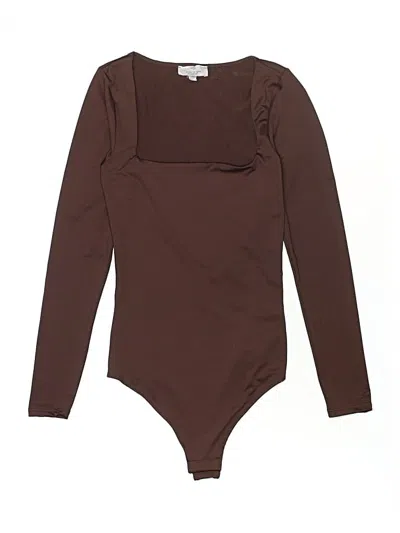 Pre-owned Live In The Moment Bodysuit In Brown