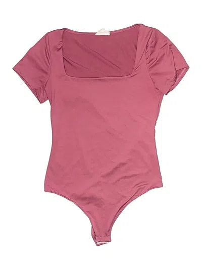 Pre-owned Live In The Moment Bodysuit In Burgundy