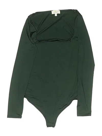 Pre-owned Live In The Moment Bodysuit In Green