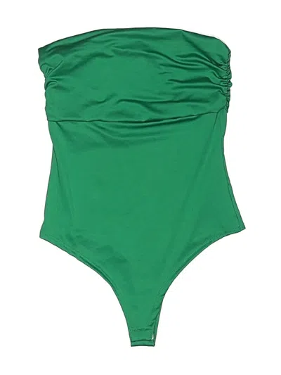 Pre-owned Live In The Moment Bodysuit In Green