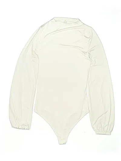 Pre-owned Live In The Moment Bodysuit In Ivory
