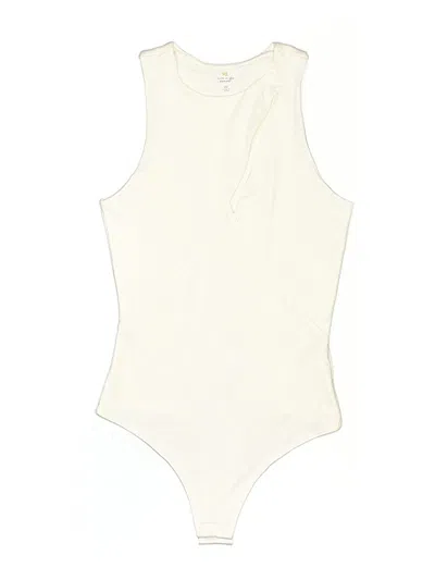 Pre-owned Live In The Moment Bodysuit In Ivory
