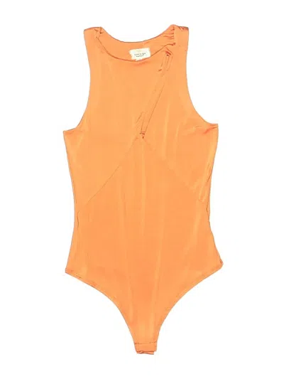 Pre-owned Live In The Moment Bodysuit In Orange