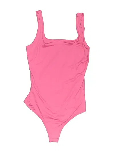 Pre-owned Live In The Moment Bodysuit In Pink