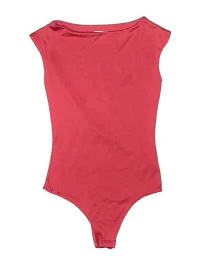 Pre-owned Live In The Moment Bodysuit In Red