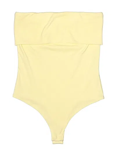 Pre-owned Live In The Moment Bodysuit In Yellow
