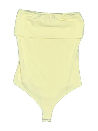 Pre-owned Live In The Moment Bodysuit In Yellow