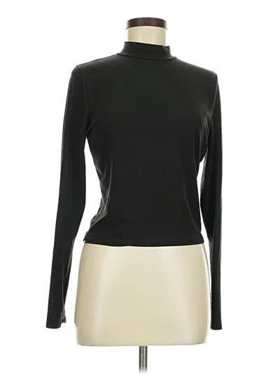 Pre-owned Live In The Moment Long Sleeve Turtleneck In Black